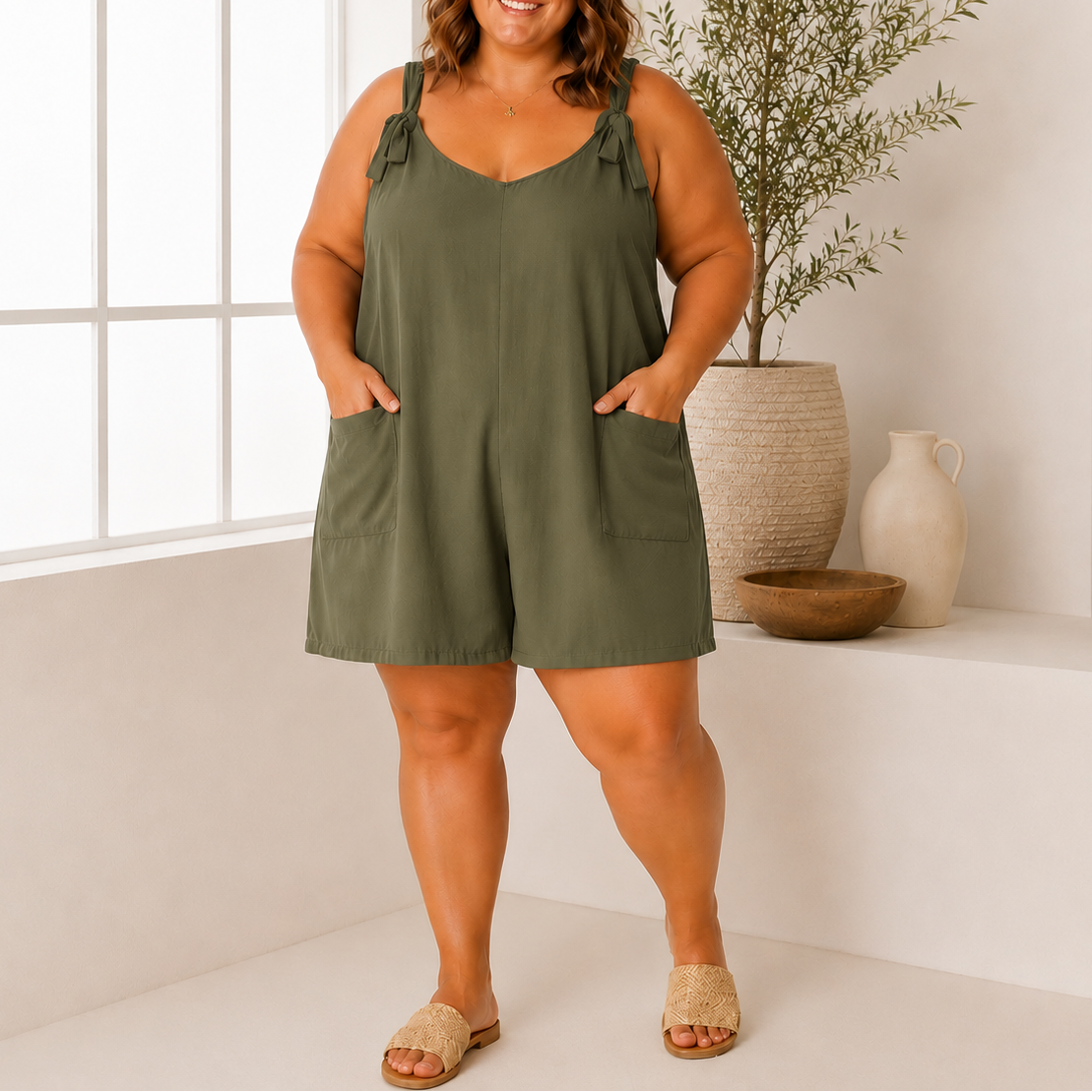 Combinaison short à nouer