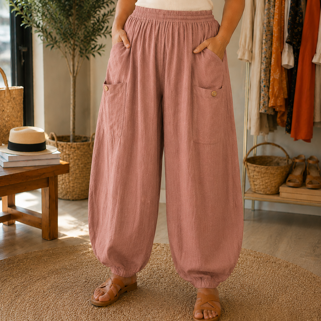 Pantalon baggy Largo