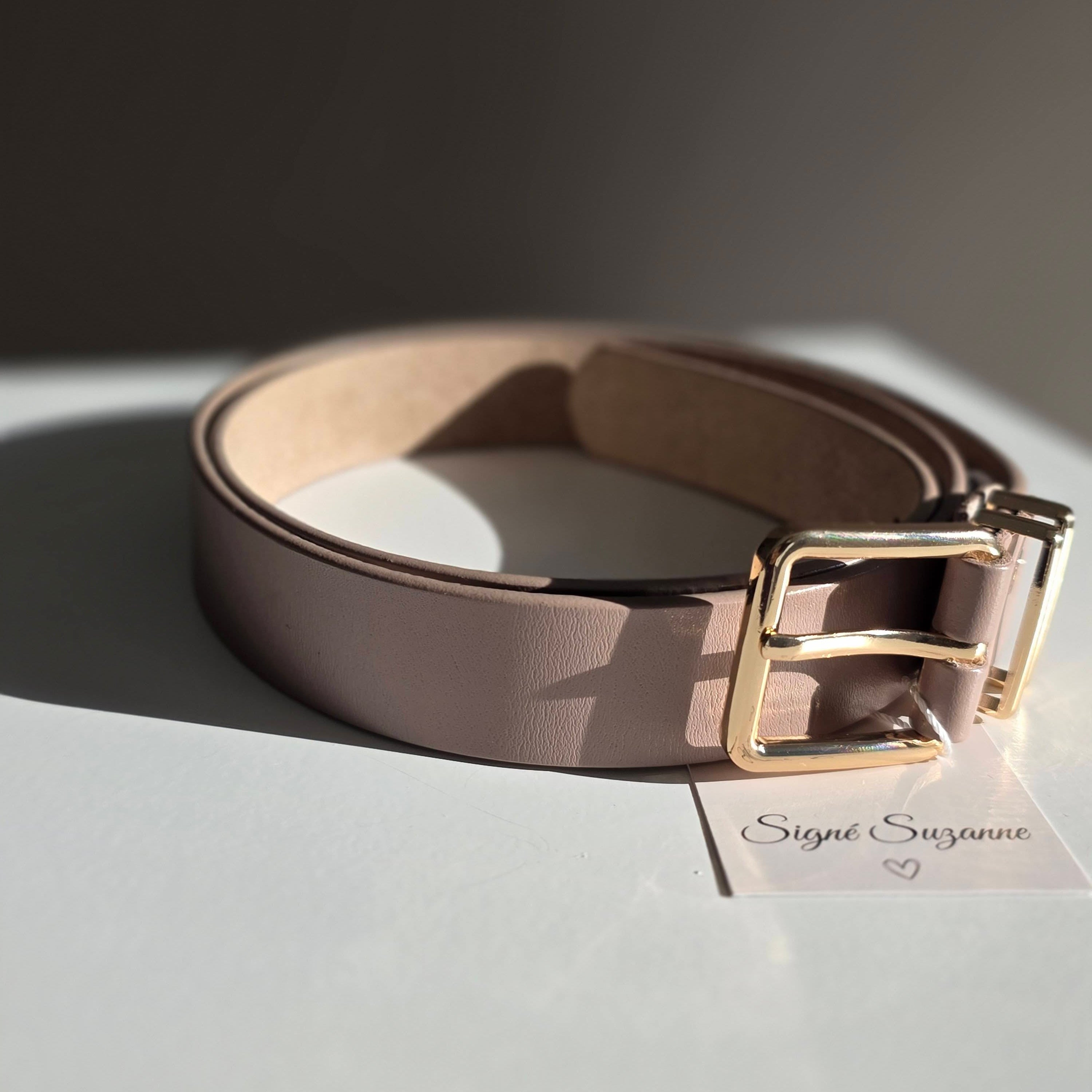 Ceinture fine boucle dorée