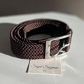 Ceinture fine tressée extensible
