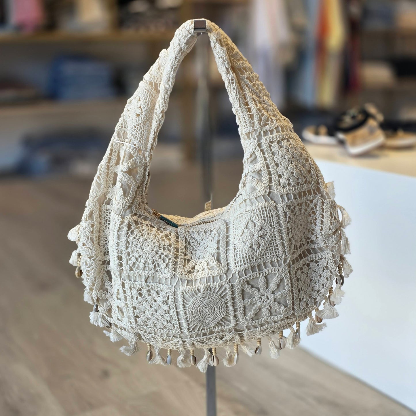 Sac bohème coquillages