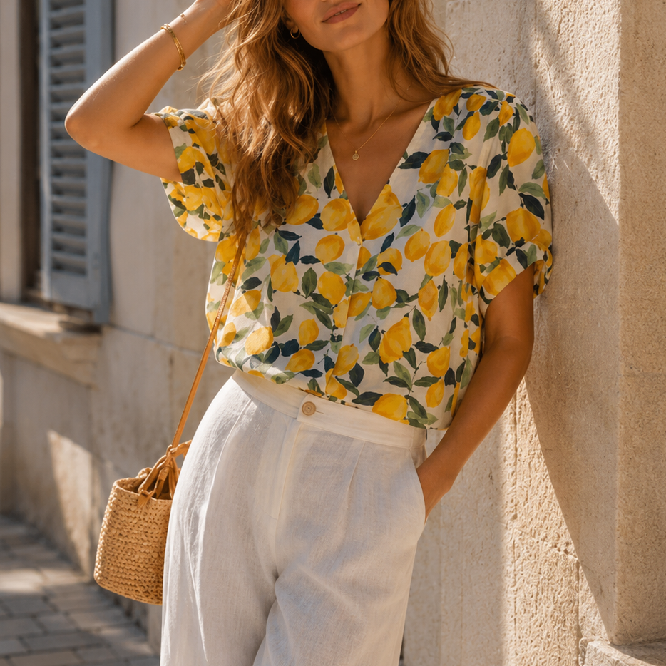 Blouse chemise Citron