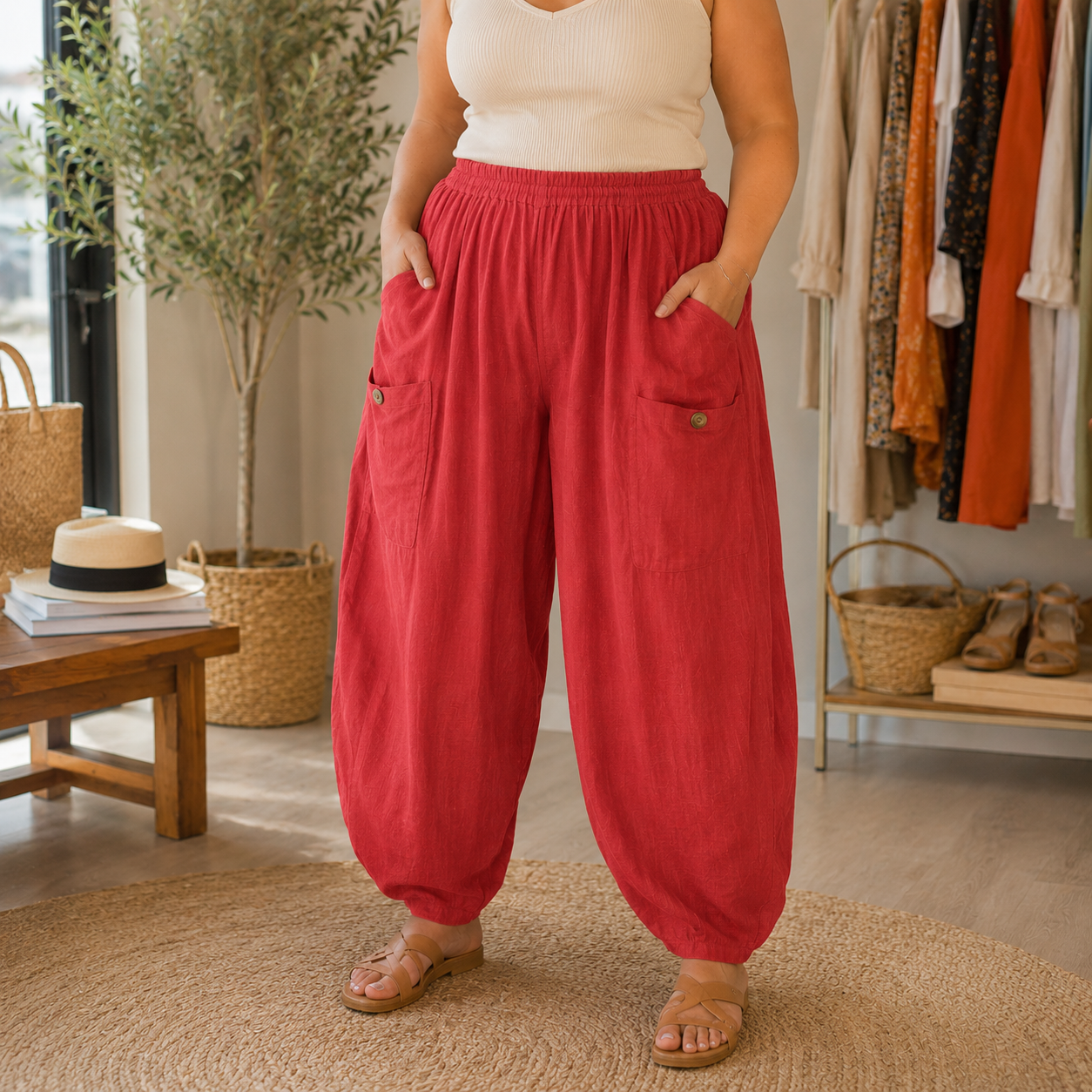 Pantalon baggy Largo