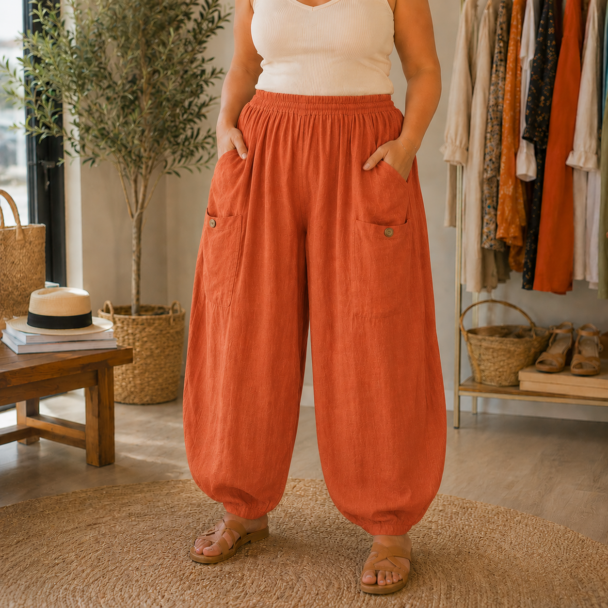 Pantalon baggy Largo