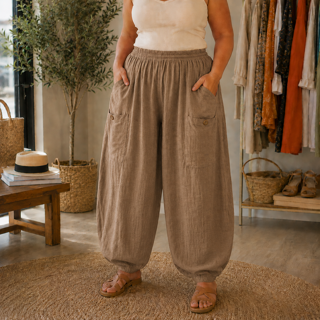 Pantalon baggy Largo