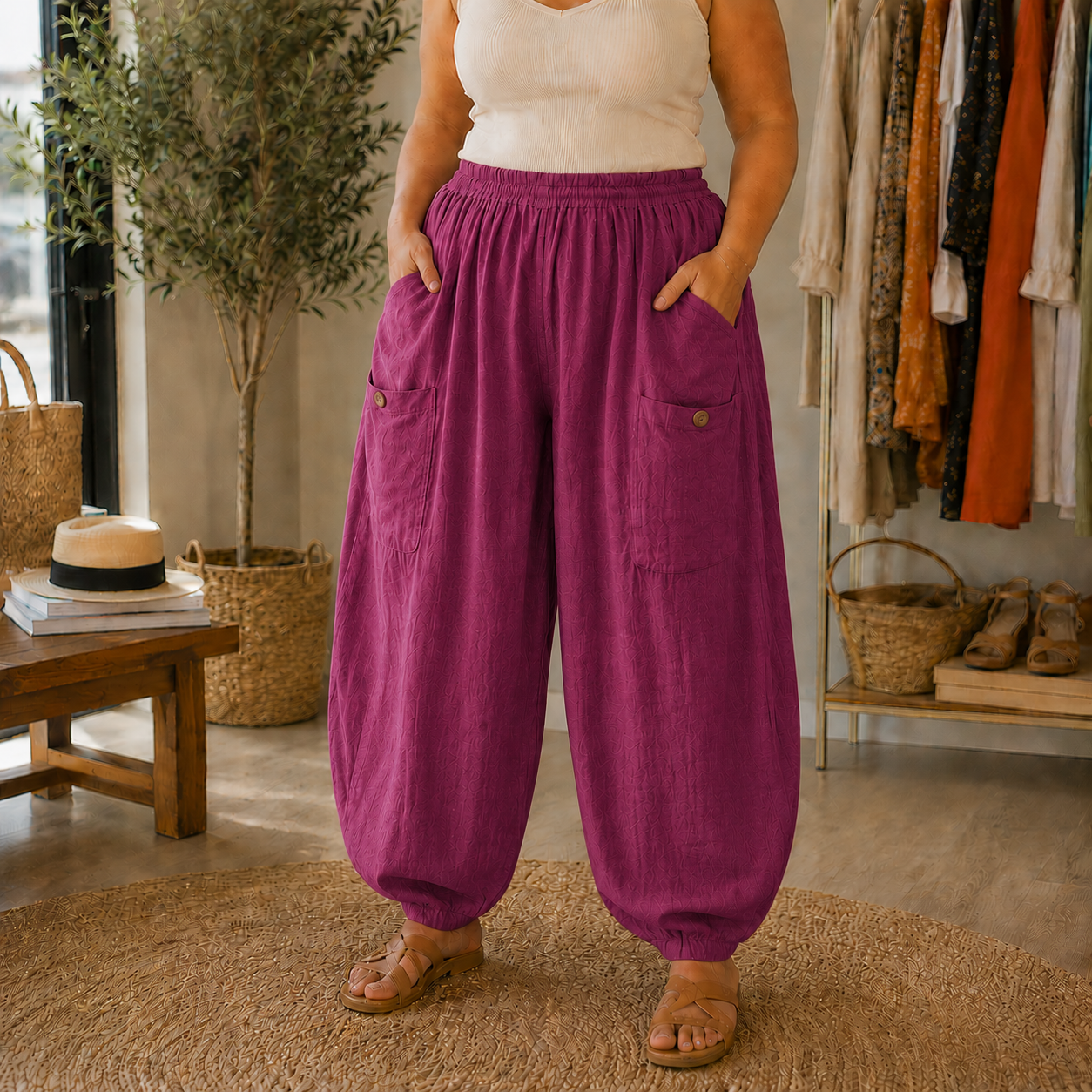 Pantalon baggy Largo