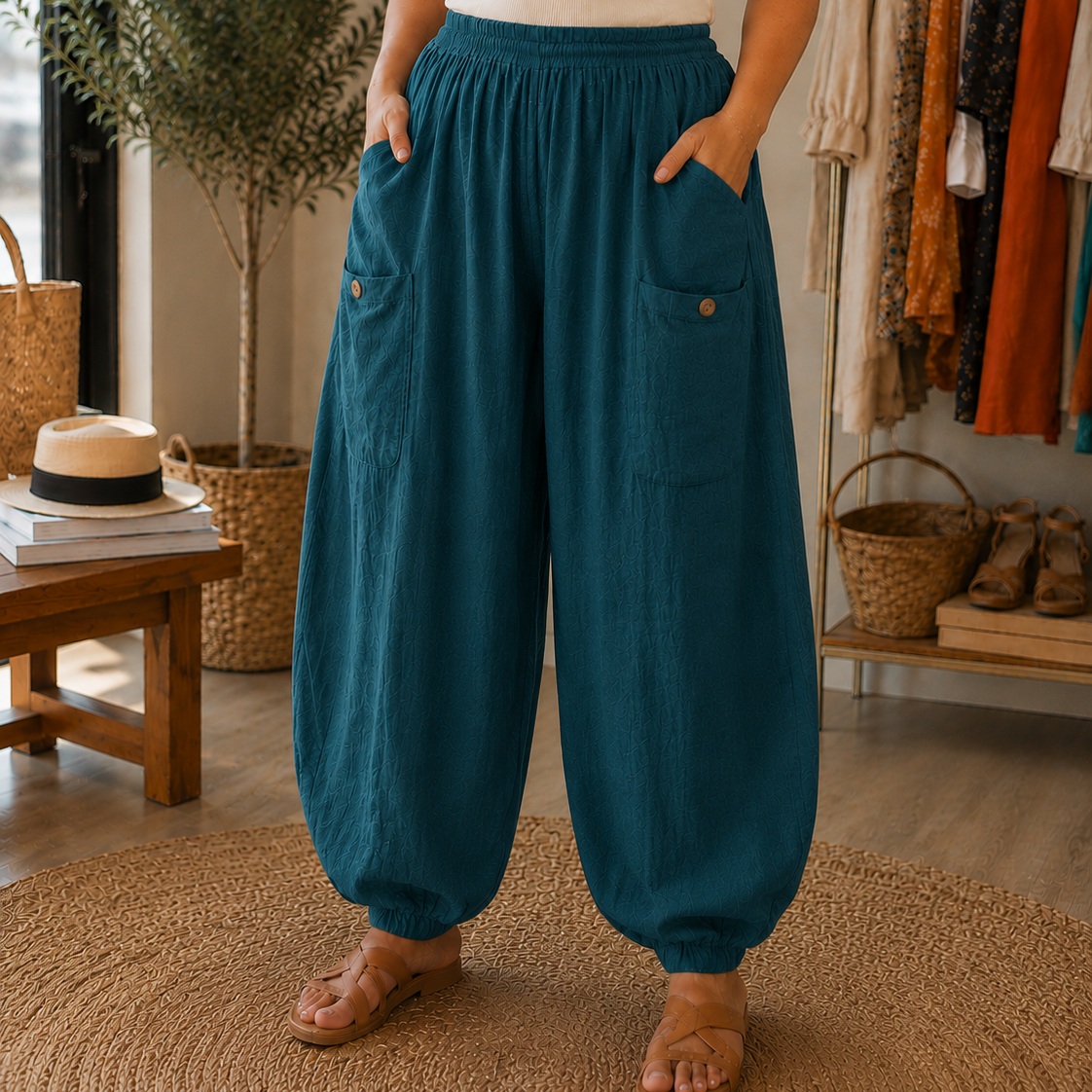 Pantalon baggy Largo
