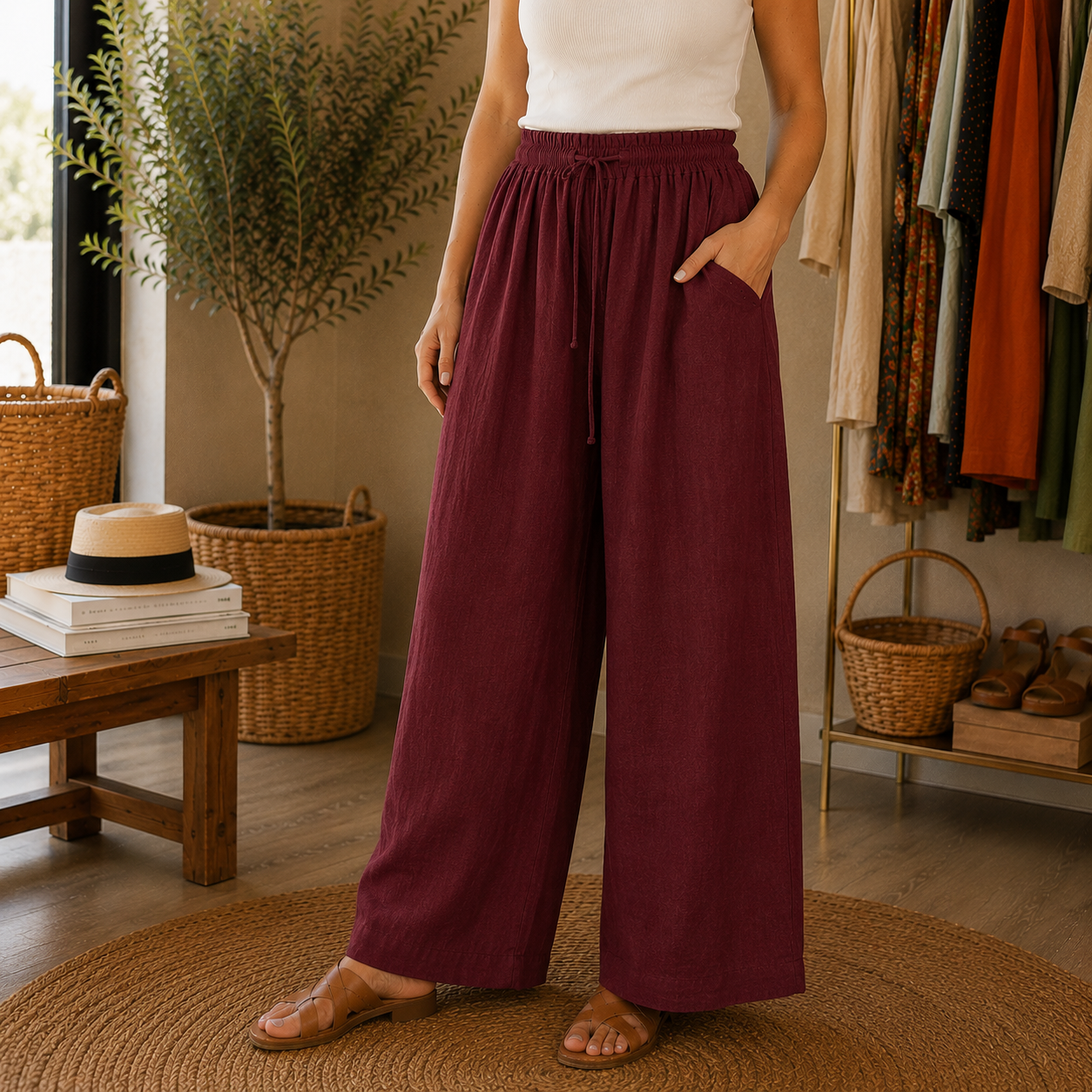 Pantalon droit Léo