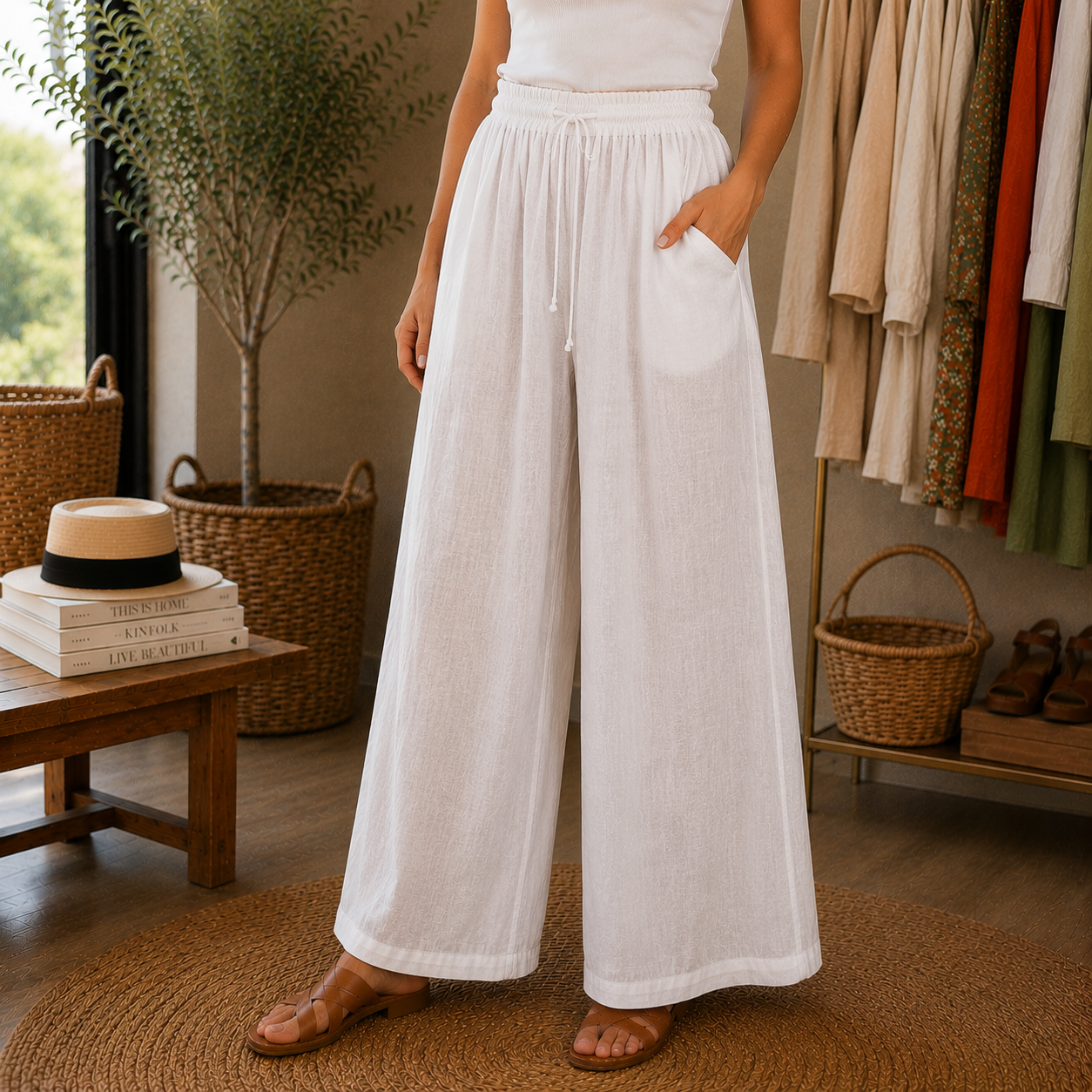 Pantalon droit Léo