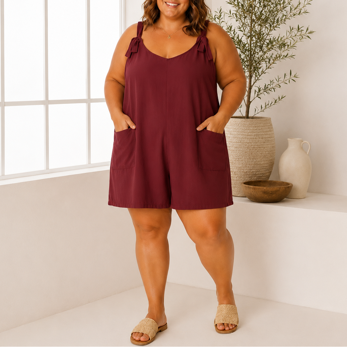 Combinaison short à nouer