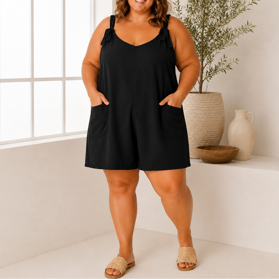 Combinaison short à nouer