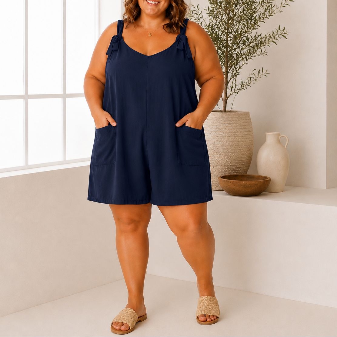Combinaison short à nouer