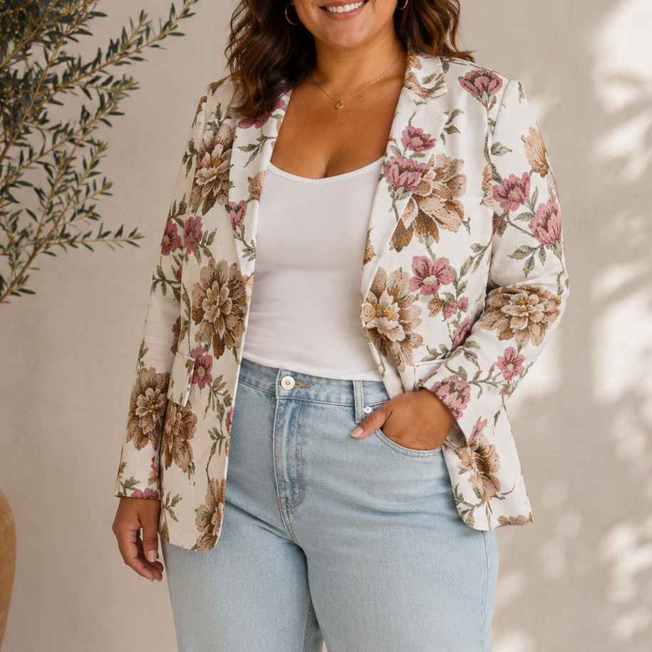 Blazer imprimé vintage