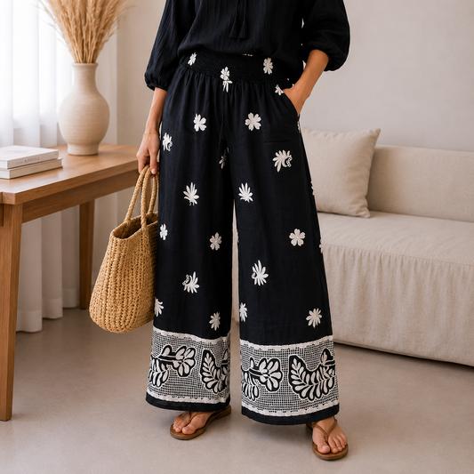 Pantalon brodée Thelma