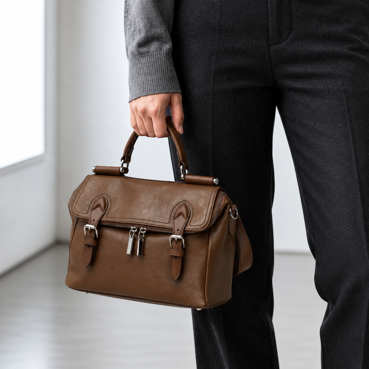 Sac cartable rétro