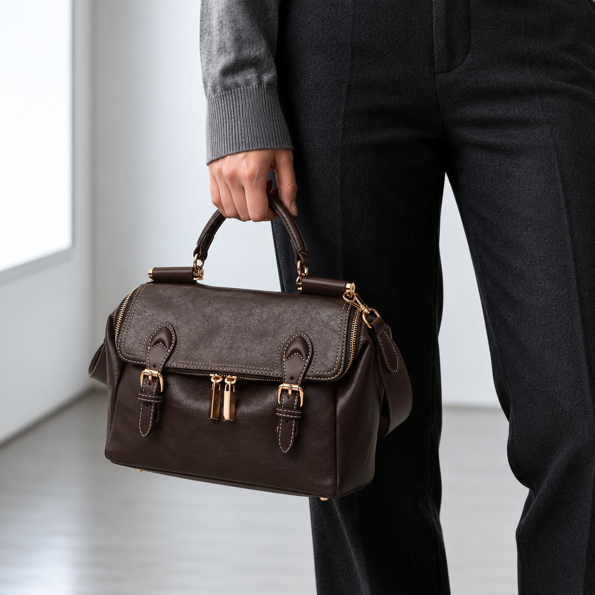 Sac cartable rétro