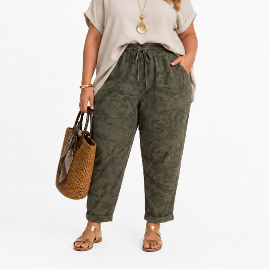 Pantalon baggy floral
