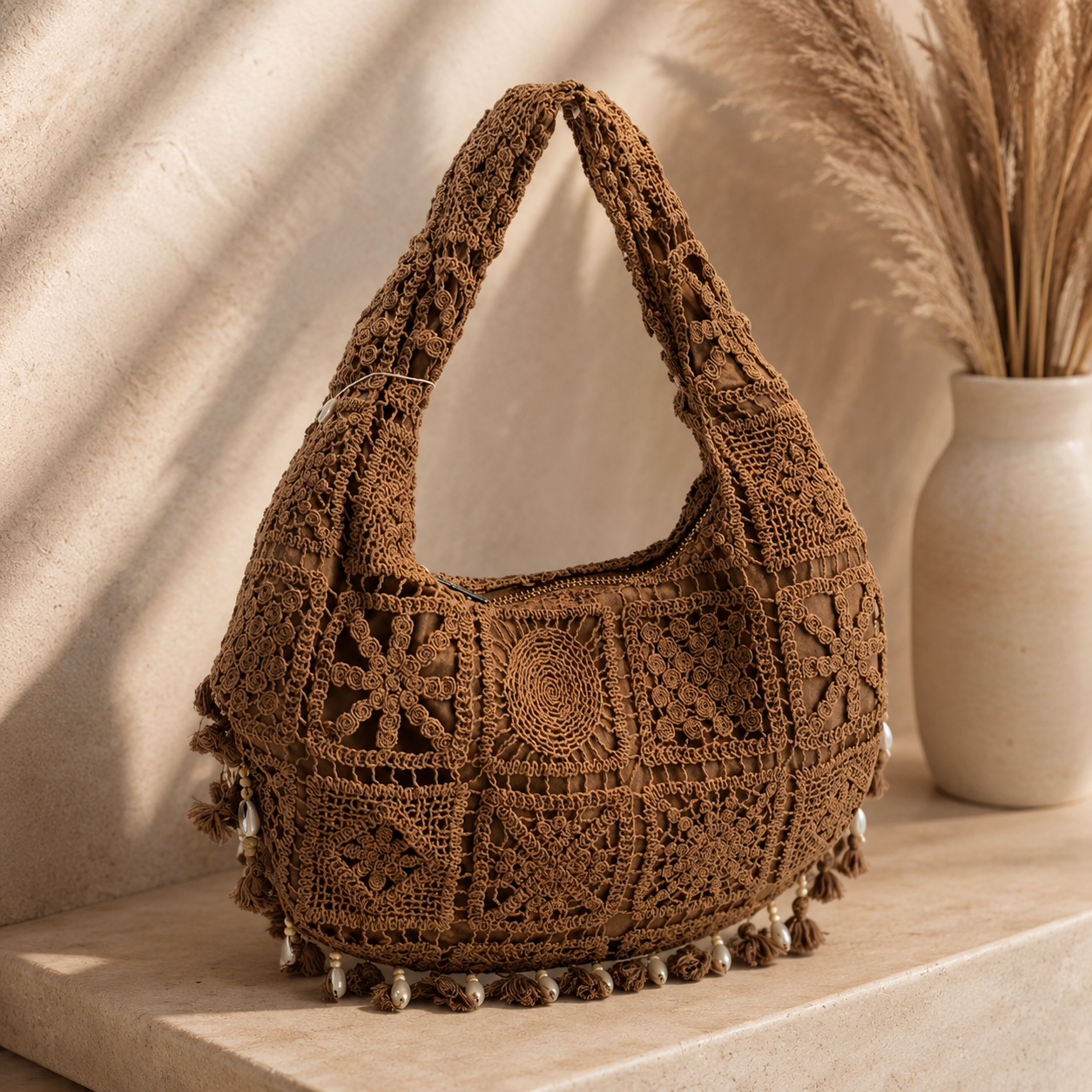 Sac bohème coquillages