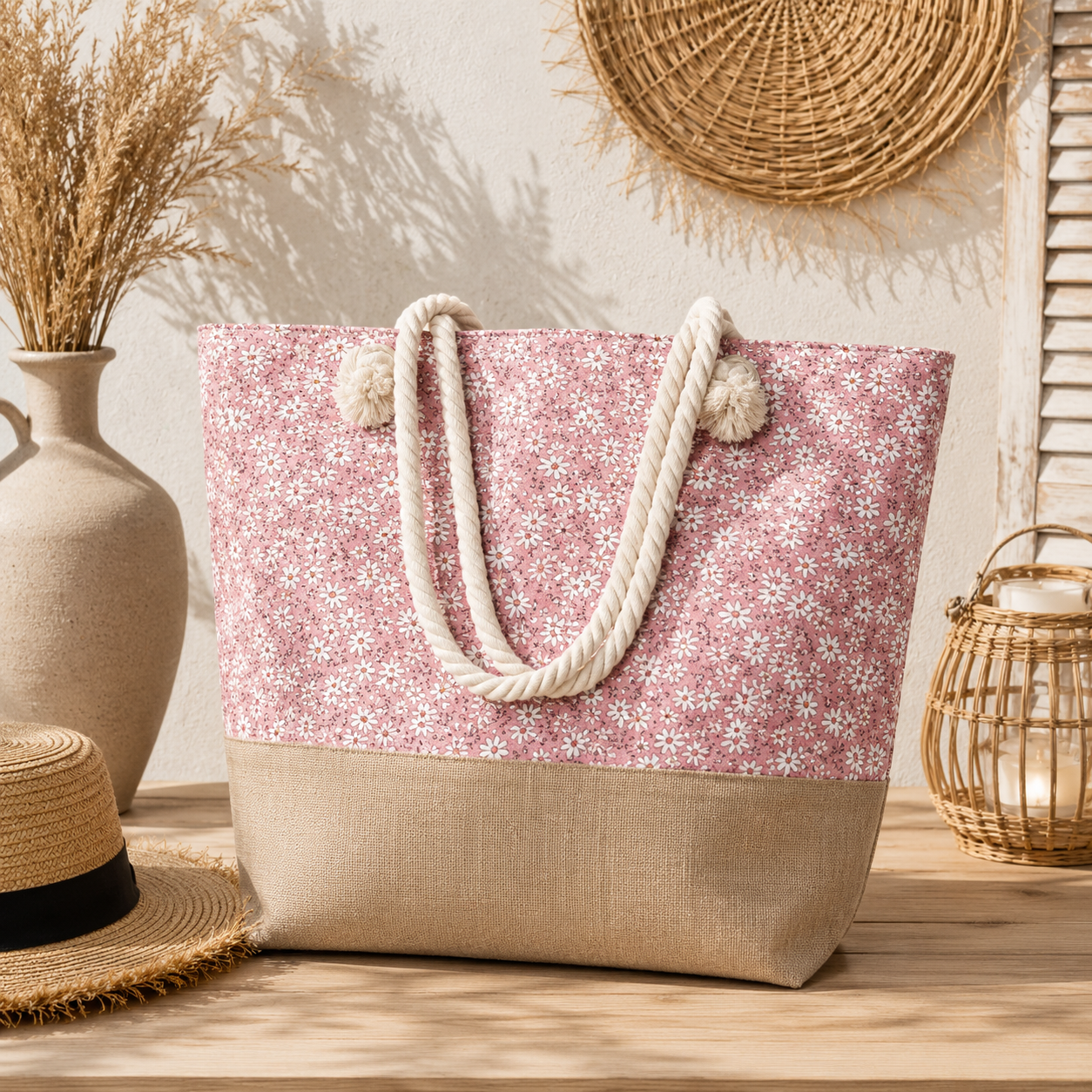 Sac en tissu et corde