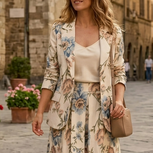 Blazer imprimé vintage