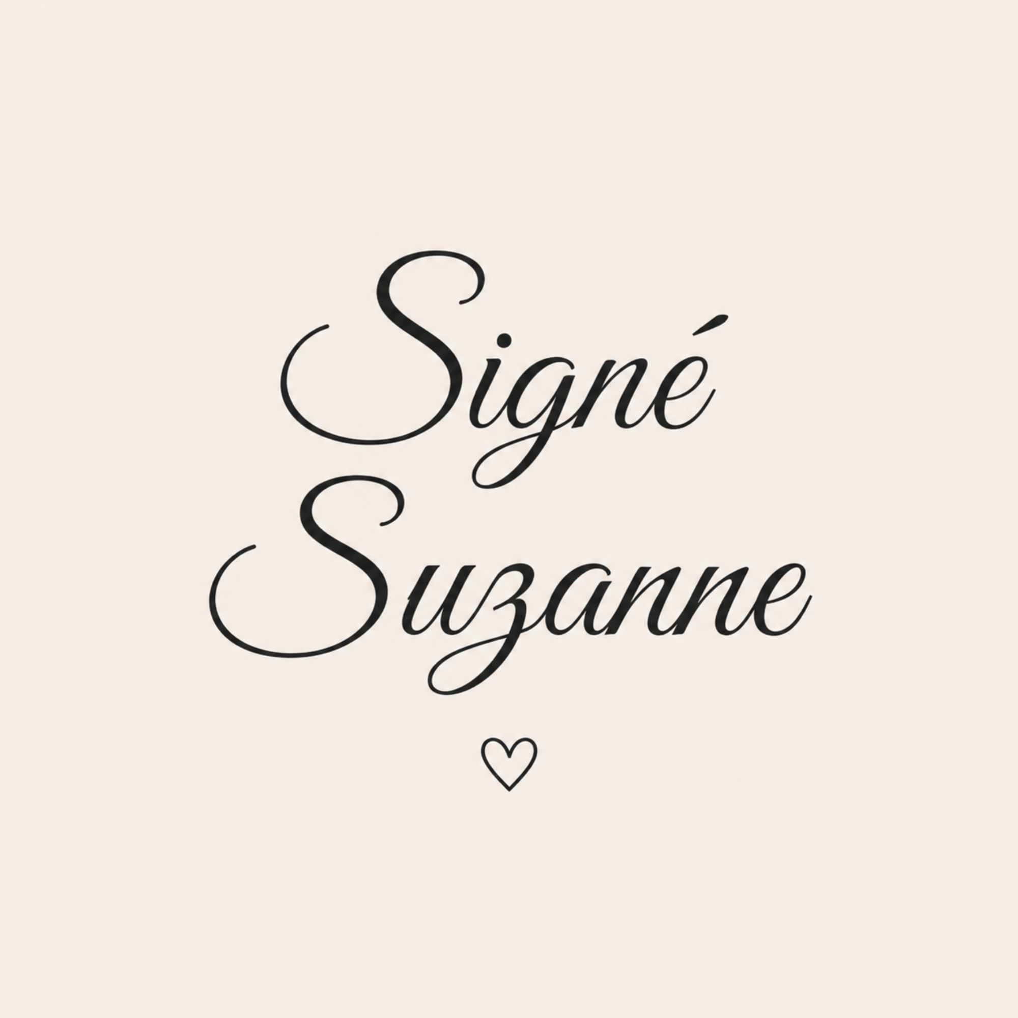 Signé Suzanne