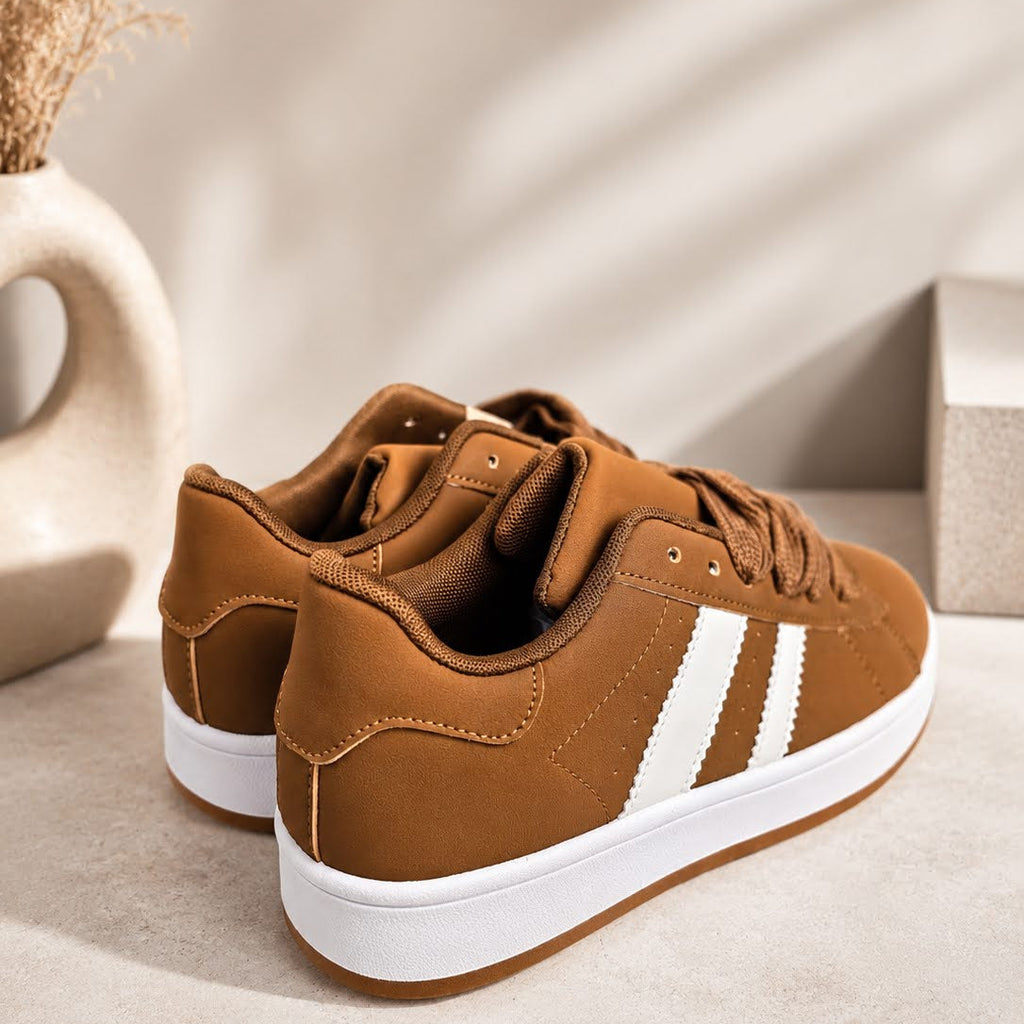 Baskets mode marron