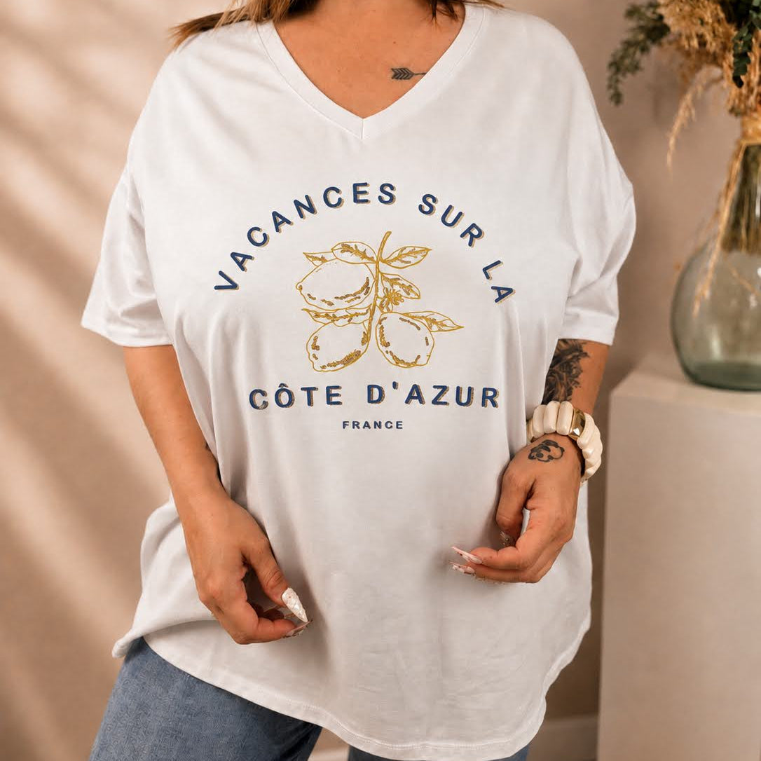 T-shirt floqué grand modèle