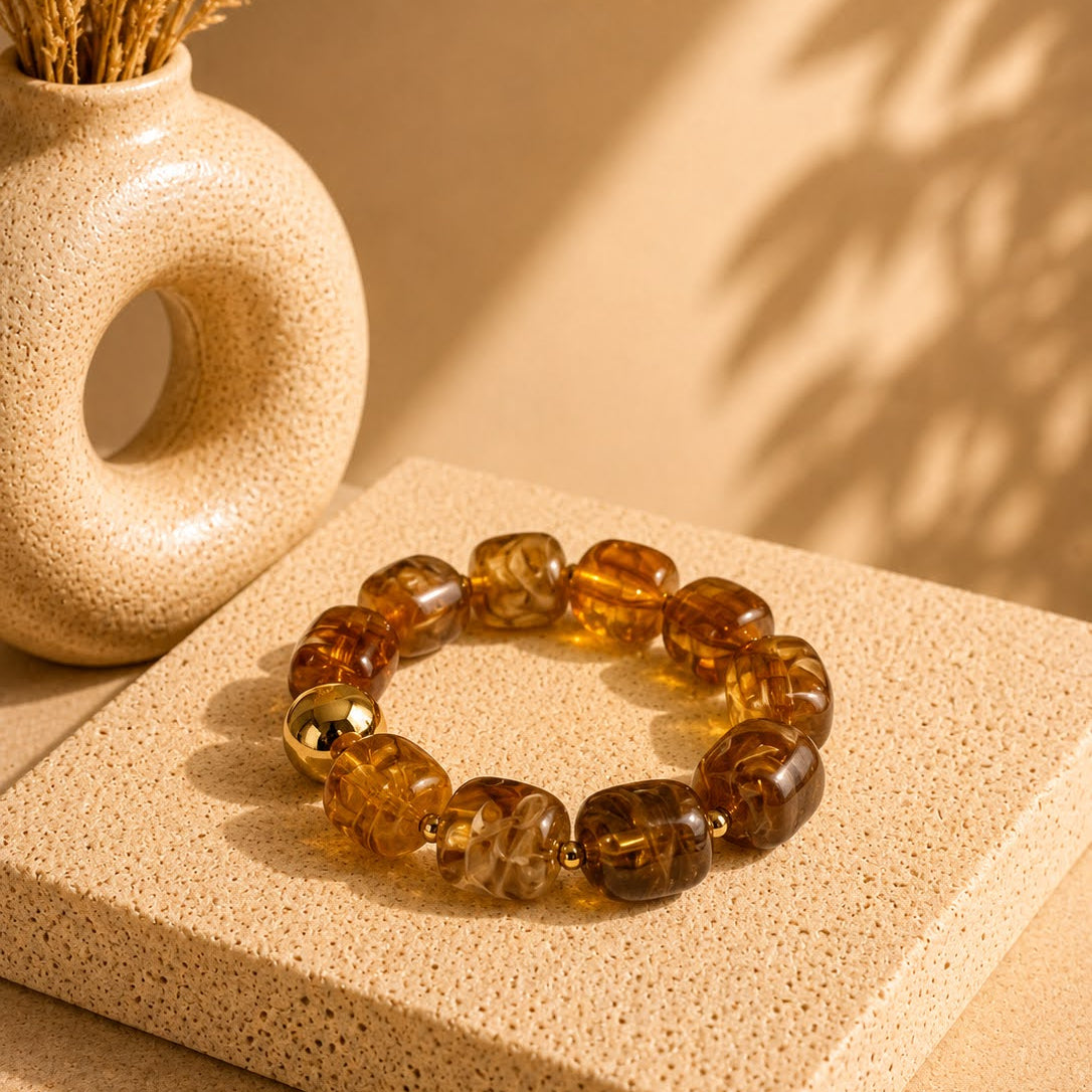 Bracelets perles résines
