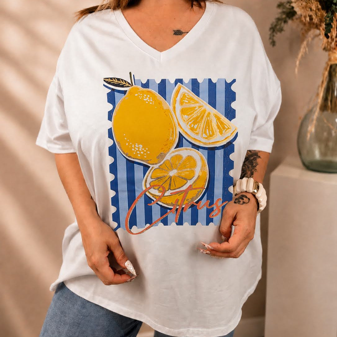 T-shirt floqué grand modèle
