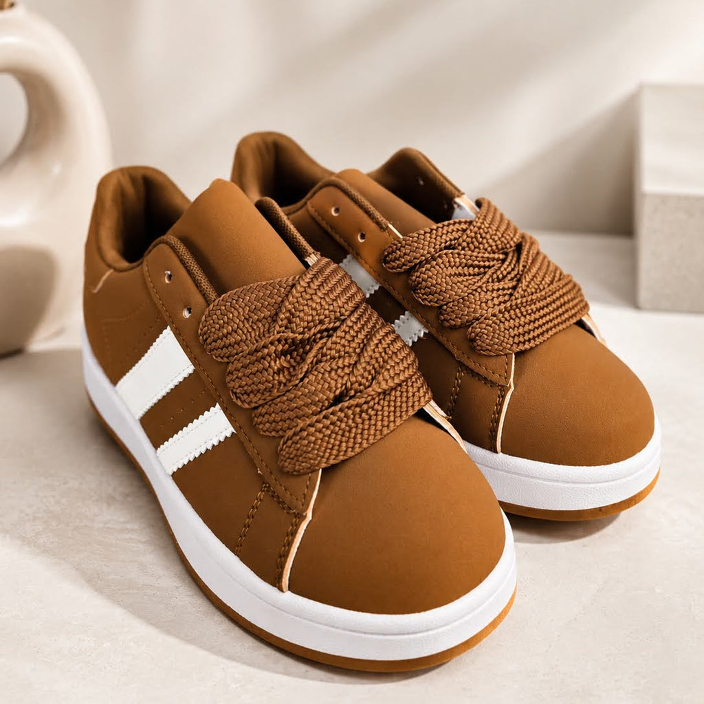 Baskets mode marron