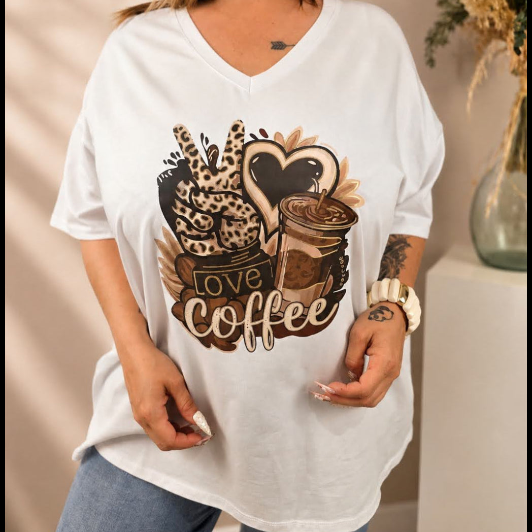 T-shirt floqué grand modèle