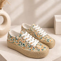 Basket façon espadrilles